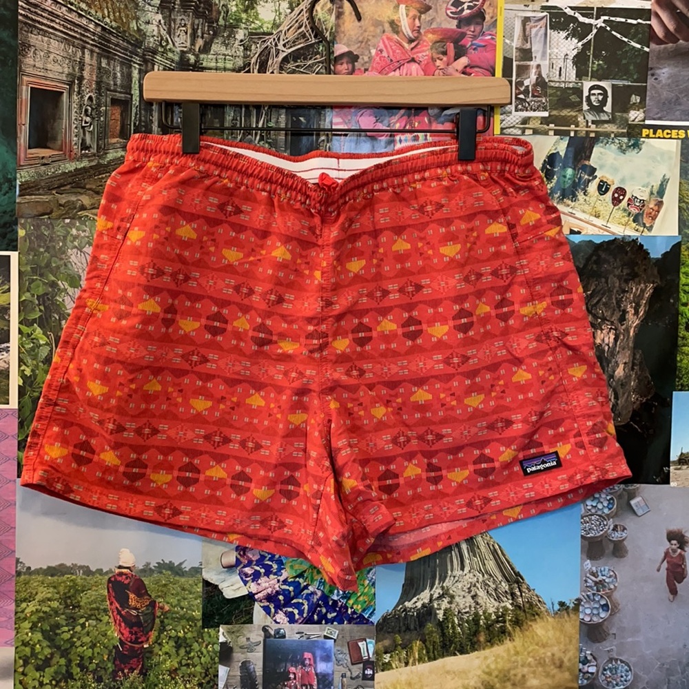 Patagonia Orange 5inch baggies shorts
